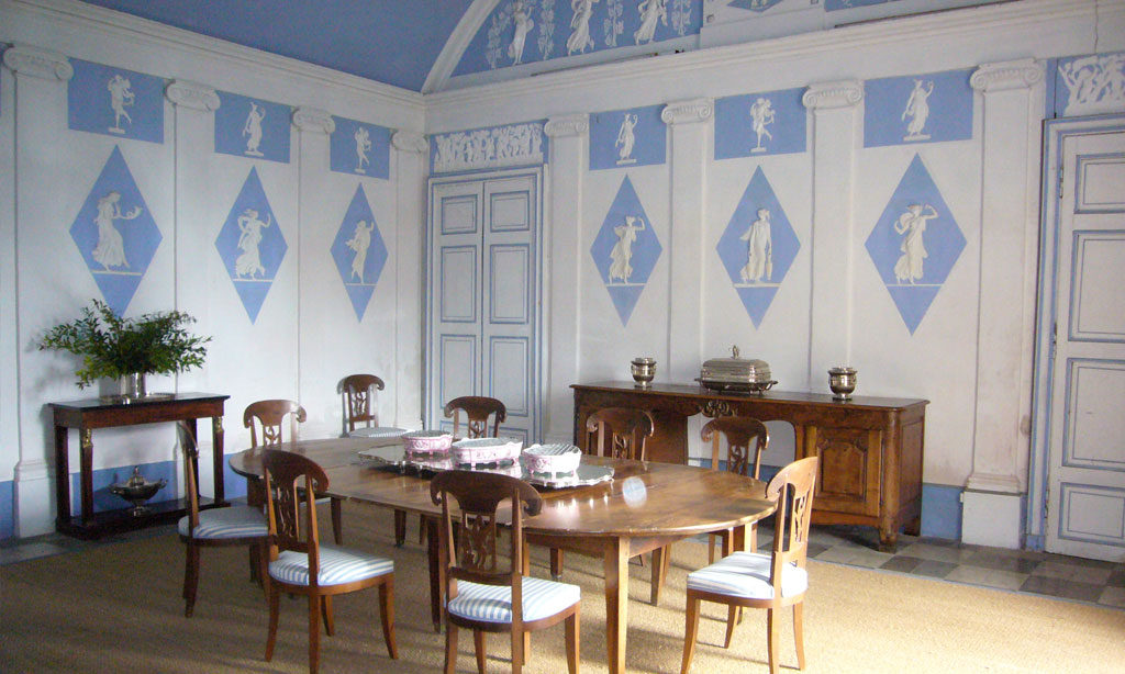 Salle à manger Wedgwood du château de St Géry